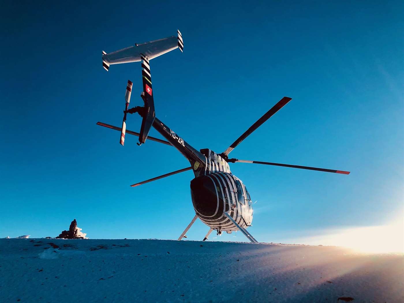 Fliegen im Winter Wunderland