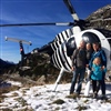 Gutschein für einen unvergesslichen Familienausflug mit dem Helikopter, inklusive Zwischenhalt mit Verplegung